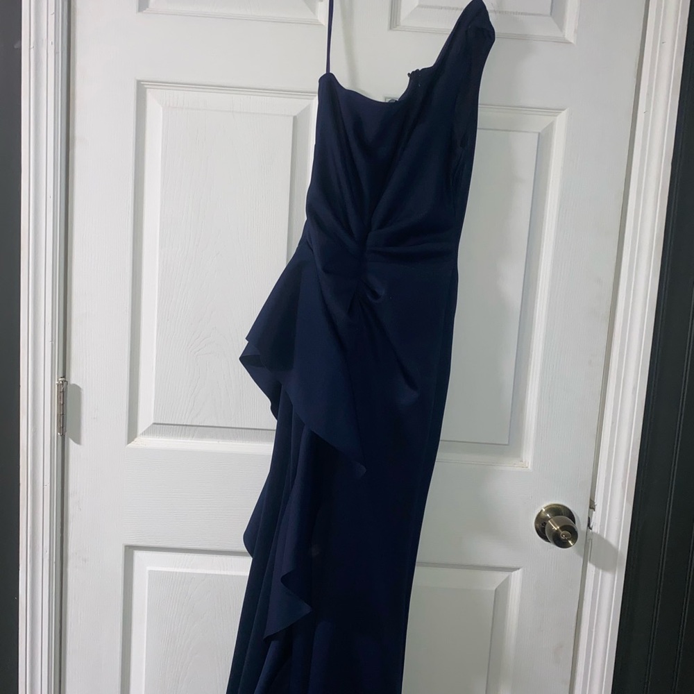 Elegant Navy Blue Evening Dress
